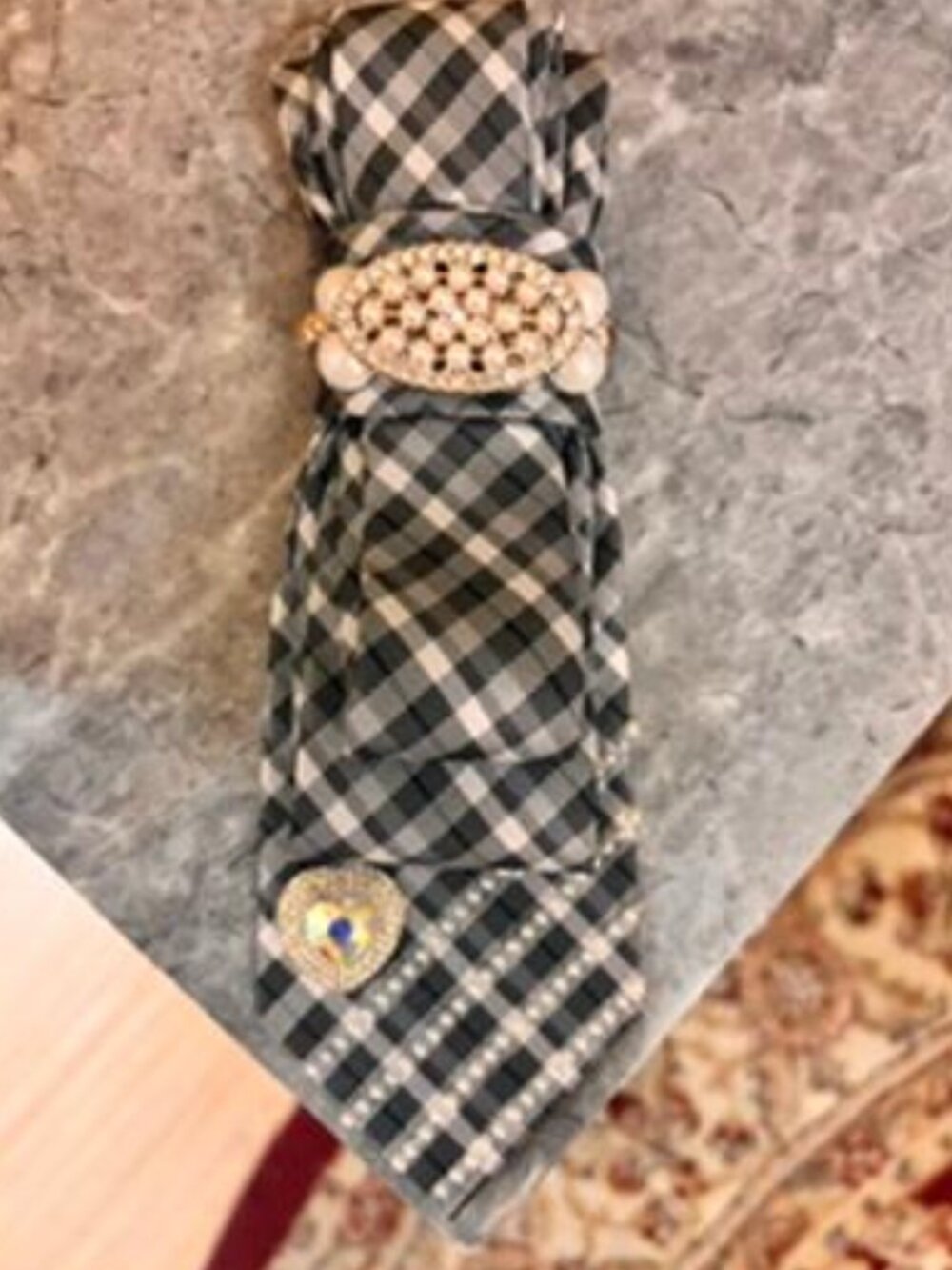 Custom Handcrafted Women's Tie Necklace.